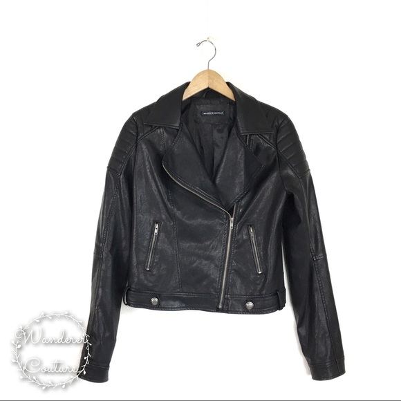 Brandy Melville Jackets & Blazers - Brandy Melville Faux Leather Moto Jacket